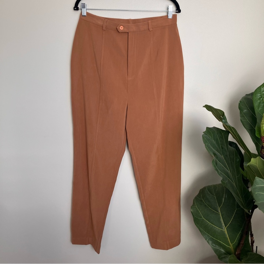 Vintage Terracotta Brushed Feel Trouser